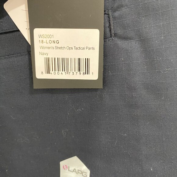 LAPG Mens Tactical Cargo Pants 18X Long Navy Blue Durable Ripstop Fabric - Picture 9 of 11